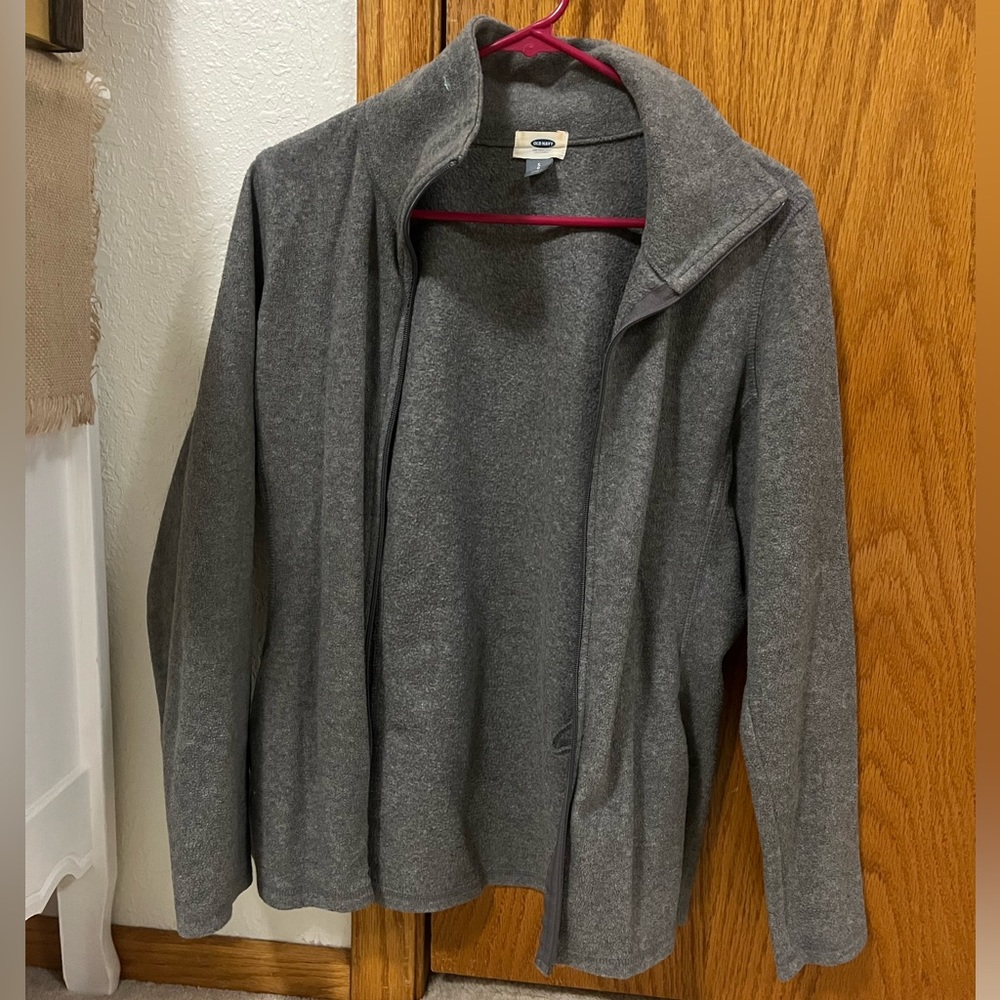 Old Navy Grey Zip Up Jacket